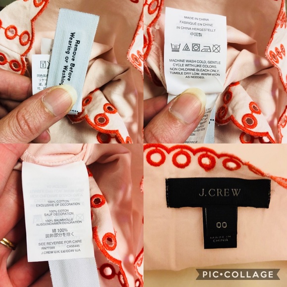 J crew sleeveless cotton tank blushpink coral trim - Picture 3 of 8